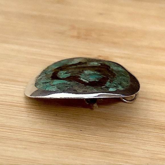 $42 Vintage Estate Mixed Metals Sterling Brooch & Pendant  Bell Taxco Mexico 925 - Picture 3 of 6